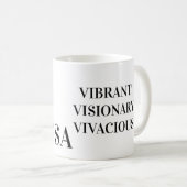 MUG (V) NOM, LETTRE ET PERSONNALISER DE DESCRIPTION PO (Devant droit)