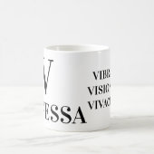 MUG (V) NOM, LETTRE ET PERSONNALISER DE DESCRIPTION PO (Centre)