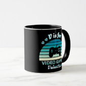 Mug V pour Jeux Vidéo pas Valentines - Funny Retro Col (Devant droit)