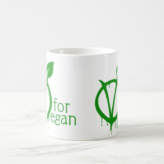 Mug V pour le végétalien (Centre)