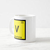 Mug V - Table périodique de la musique de vibraphone (Devant gauche)