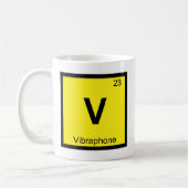 Mug V - Table périodique de la musique de vibraphone (Gauche)
