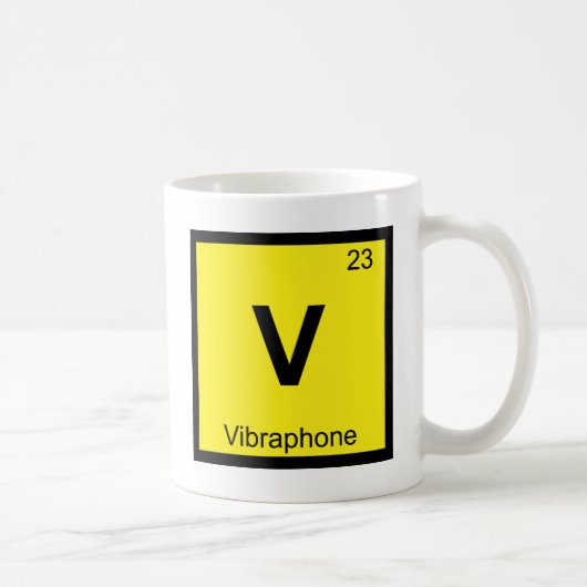 Mug V - Table périodique de la musique de vibraphone (Droite)