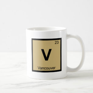Mug V - Vancouver Washington Chimie Tableau Périodique