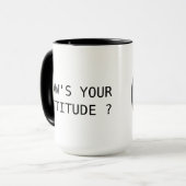 Mug va-t-elle comment votre attitude ? (Devant gauche)