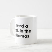 Mug vacances à bahamas (Devant gauche)