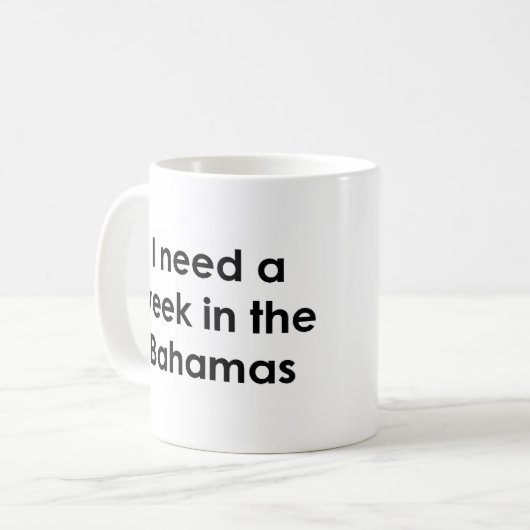 Mug vacances à bahamas (Devant gauche)