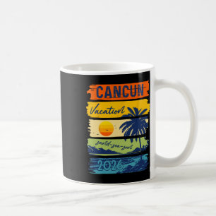 Mug Vacances à Cancun 2026 Mer Sable Plage Voyage d'ét