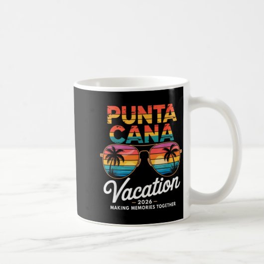 Mug Vacances à Punta Cana 2026 Création de Souvenirs É (Droite)