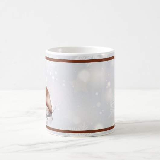 Mug Vacances aquarelle foin et neige (Centre)