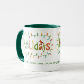 Mug Vacances conçues Noël (Devant gauche)