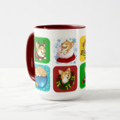 Mug Vacances Corgis (Devant gauche)