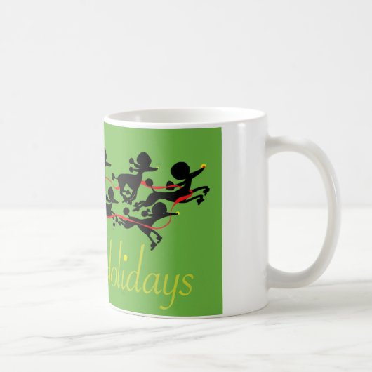 Mug Vacances de caniche (Droite)