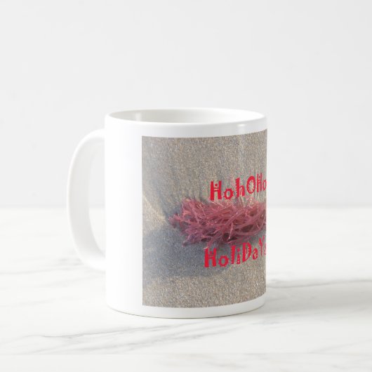 Mug Vacances de la Collection Plage. (Devant gauche)