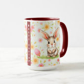 Mug Vacances de lapin Collection moderne de Pâques (Devant droit)