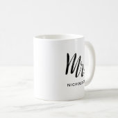 Mug Vacances de M. Brush Lettered | modernes (Devant droit)