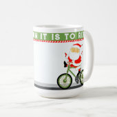 Mug Vacances de Noël à vélo (Devant droit)