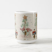 Mug Vacances de Noël - arbres et bonhommes de neige (Centre)
