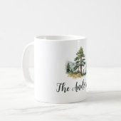 Mug Vacances de Noël des sapins d'hiver (Devant gauche)