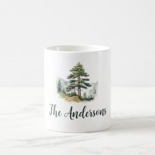 Mug Vacances de Noël des sapins d'hiver