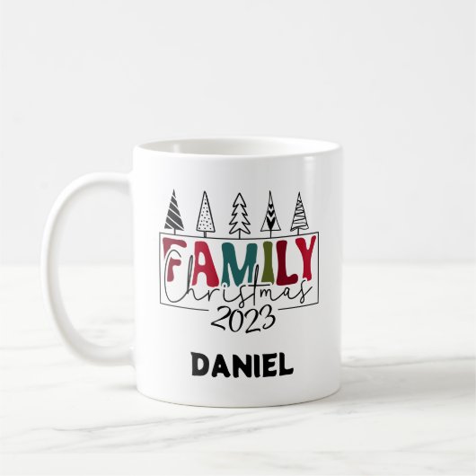 Mug Vacances de Noël en famille (Gauche)