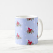 Mug Vacances de Noël Hippopotame (Devant droit)