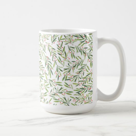 Mug Vacances de Noël Holly et Berries (Droite)