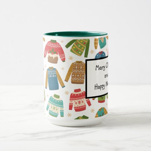 Mug Vacances de Noël moches mais mignonnes (Centre)