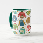 Mug Vacances de Noël moches mais mignonnes (Devant gauche)