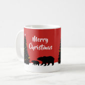 Mug Vacances de Noël moderne (Devant gauche)