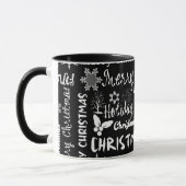 Mug Vacances de Noël, motif de Noël (Gauche)