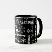 Mug Vacances de Noël, motif de Noël (Devant droit)