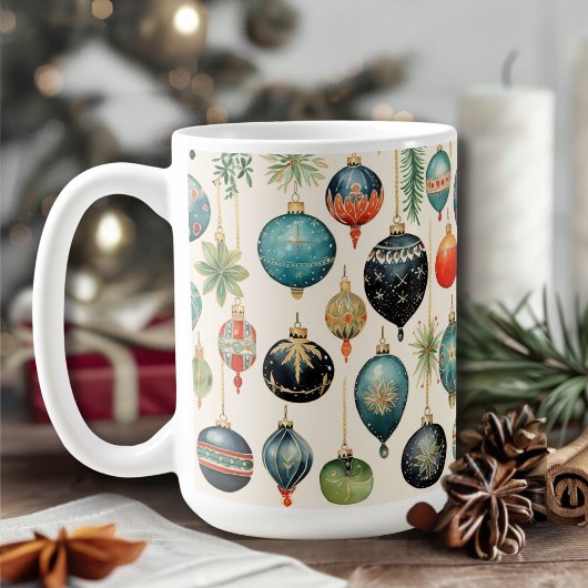 Mug Vacances de Noël Ornements vintages