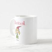 Mug Vacances de Noël personnalisées (Devant gauche)