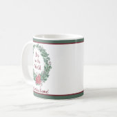 Mug Vacances de Noël personnalisées (Devant gauche)