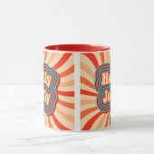 Mug Vacances de Noël rétro Holly Jolly Typographie (Centre)