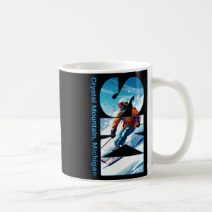 Mug Vacances de ski à Crystal Mountain Michigan Ski Ou