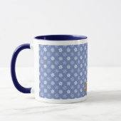 Mug Vacances de tempête de neige de bonhomme de neige (Gauche)