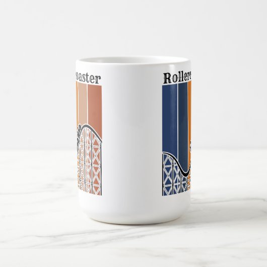 Mug Vacances d'été à cheval Rollercoaster Retro (Centre)