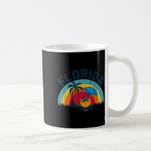Mug Vacances d'été au coucher du soleil tropical vinta