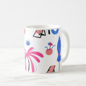 Mug Vacances d'été : Palm Trees Ananas Motif (Devant droit)