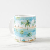 Mug Vacances d'été Plage Palm Trees - (Devant gauche)