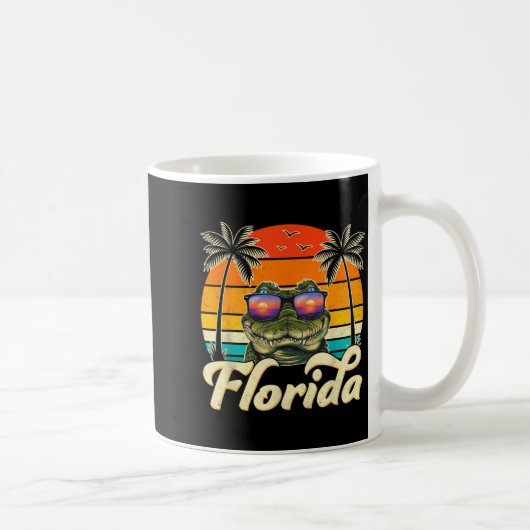 Mug Vacances d'été Trocal Sunset Vintage Floride (Droite)