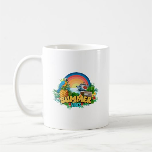Mug Vacances d'été vibes (Gauche)