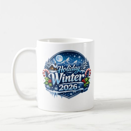 Mug Vacances d'hiver 2026 (Gauche)
