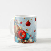 Mug vacances d'hiver combinant des motifs de Noël (Devant gauche)