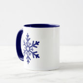 Mug Vacances d'hiver de Noël de Noël de la Marine (Devant gauche)