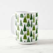 Mug Vacances d'hiver Motif d'arbre de Noël (Devant gauche)