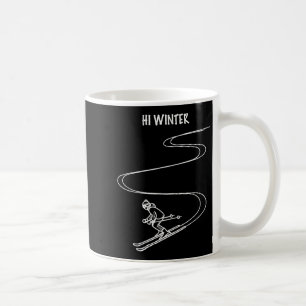 Mug Vacances d'hiver Ski Ligne Art Noël X-mas Ski