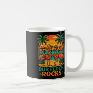 Mug Vacances drôles de plage tropicale Flamant rose